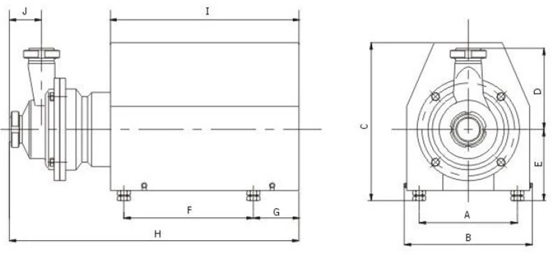 Sanitary U Type Self-Priming Pump (CIP Return Pump)