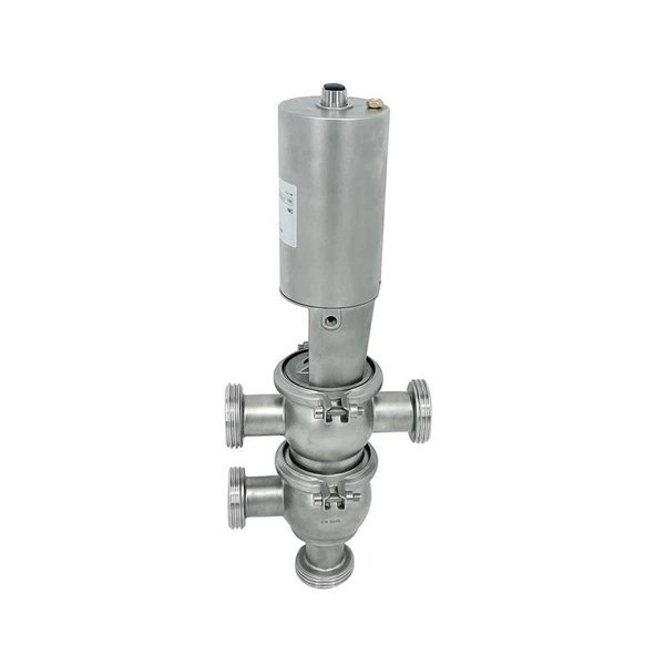Sanitary Hygienic Stainless Steel Flow Division Diverter Valve