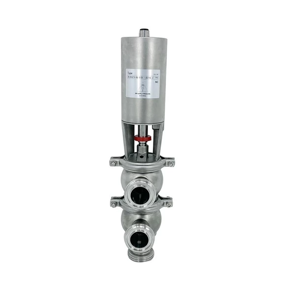 Sanitary Hygienic Stainless Steel Flow Division Diverter Valve