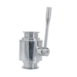 Sanitary Hygienic Stainless Steel Straight Clamped Ball Valves