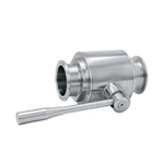 Sanitary Hygienic Stainless Steel Straight Clamped Ball Valves