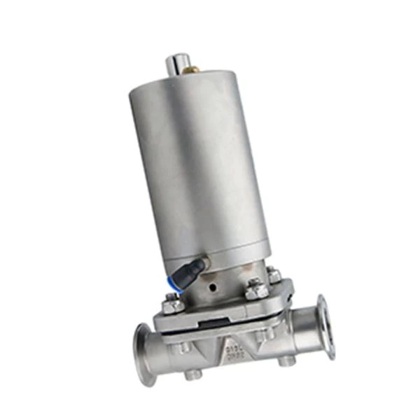 Sanitary Stainless Steel Pneumatic Straight Type Diaphragm Valve